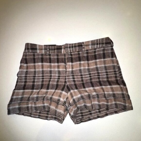 Banana Republic Martin Fit Plaid Shorts, Size 10, NWT - Picture 1 of 6